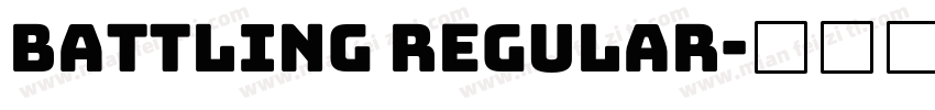 Battling Regular字体转换